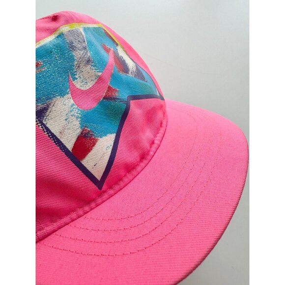 Vintage NIKE YOUTH Neon Pink Purple Graphic Logo Baseball Hat, One Size - Picture 4 of 9